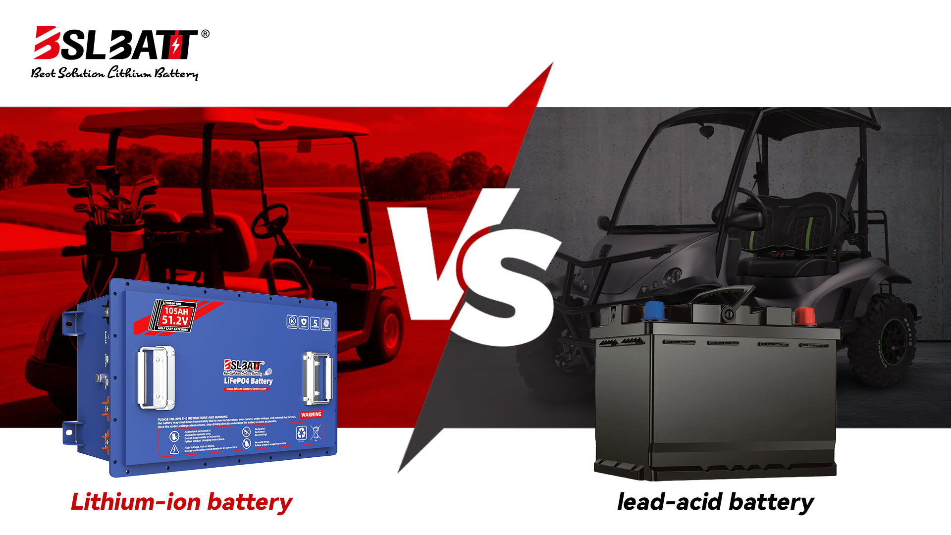 Lithium-ion vs Lead-acid Golf Cart Batteries