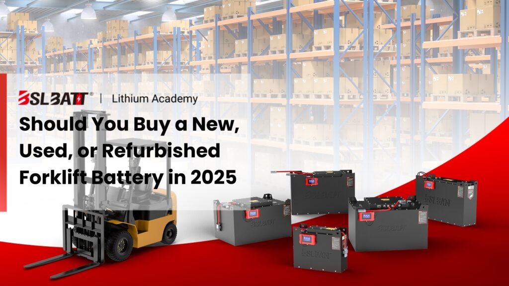 Should You Buy a New, Used, or Refurbished Forklift Battery in 2025