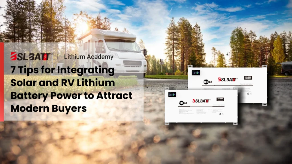 7 Tips for Integrating Solar and RV Lithium Battery Power to Attract Modern Buyers