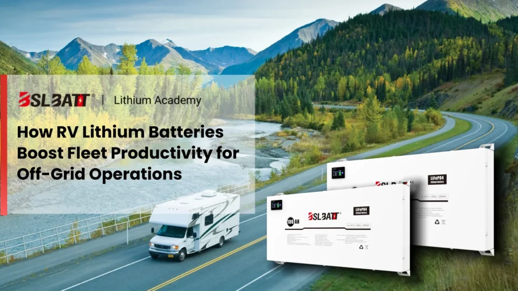 How RV Lithium Batteries Boost Fleet Productivity for Off-Grid Operations