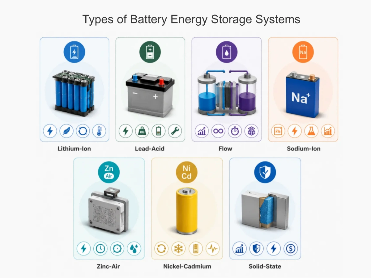 What Are The Different Types Of Battery Energy Storage Systems? - BSLBATT