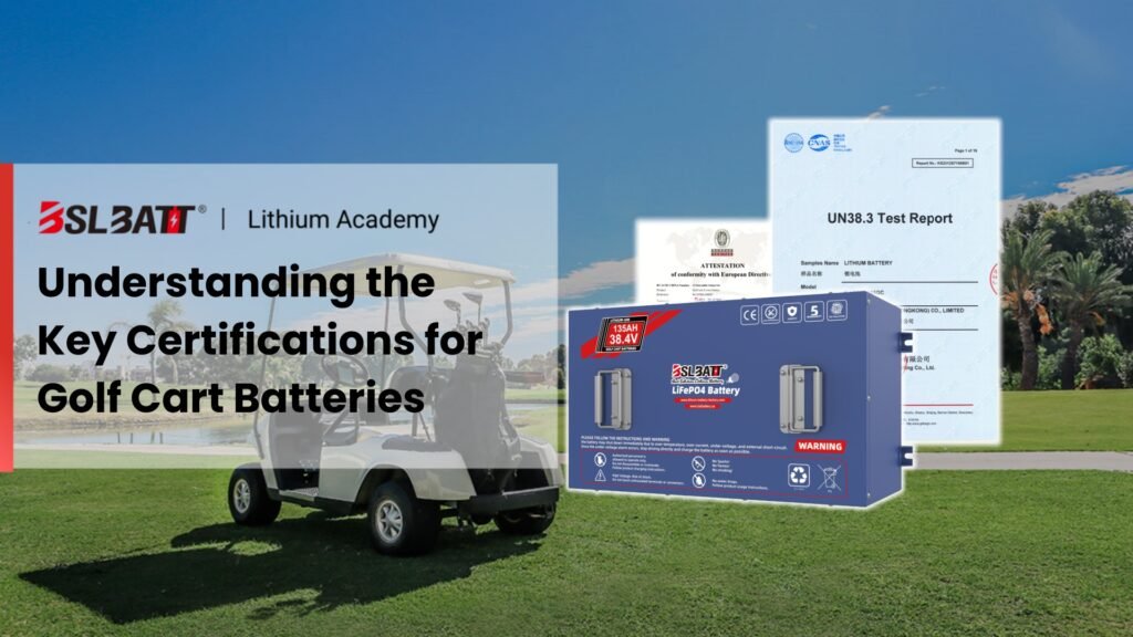 Understanding the Key Certifications for Golf Cart Batteries