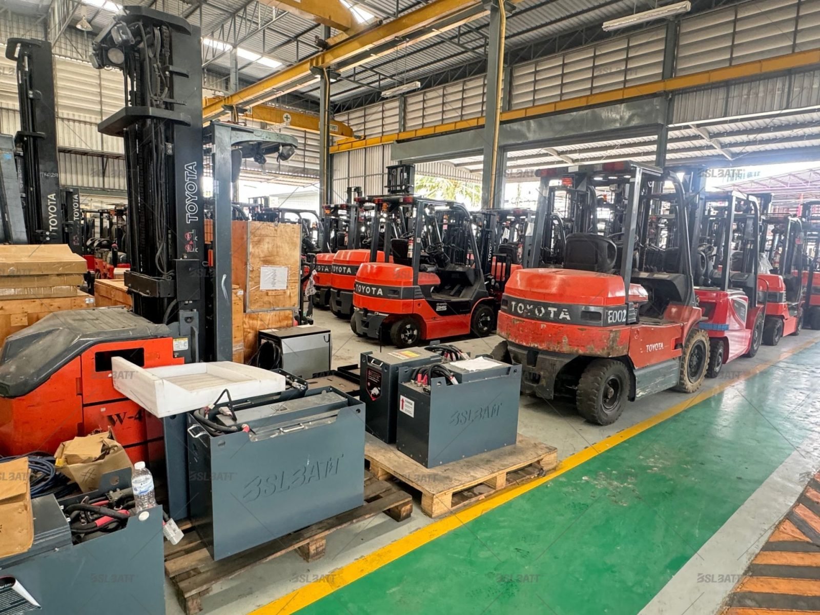Toyota Forklift Lithium Battery Upgrade with BSL Cloud Platform for Real-Time Fleet Optimization